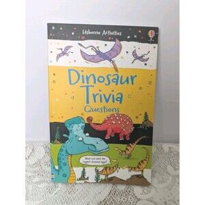 Dinosaur Trivia Paperback Sarah Khan Usborne Activities Book Roadtrip Travel